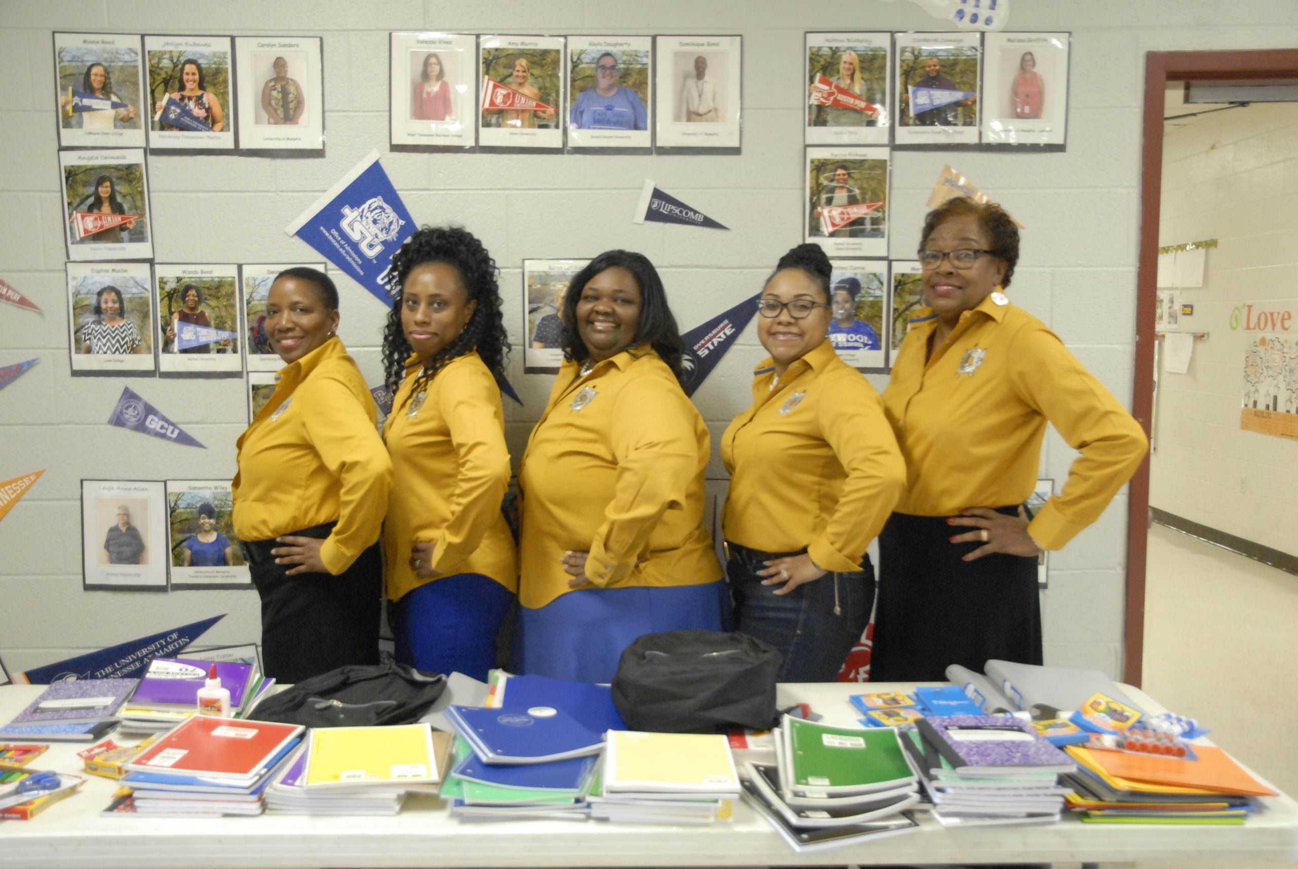 Sorority Delivers Supplies To East Side Intermediate School Haywood 