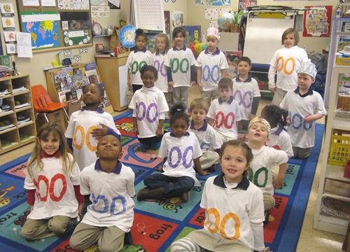 Anderson Kindergarten students celebrate 100 Days!