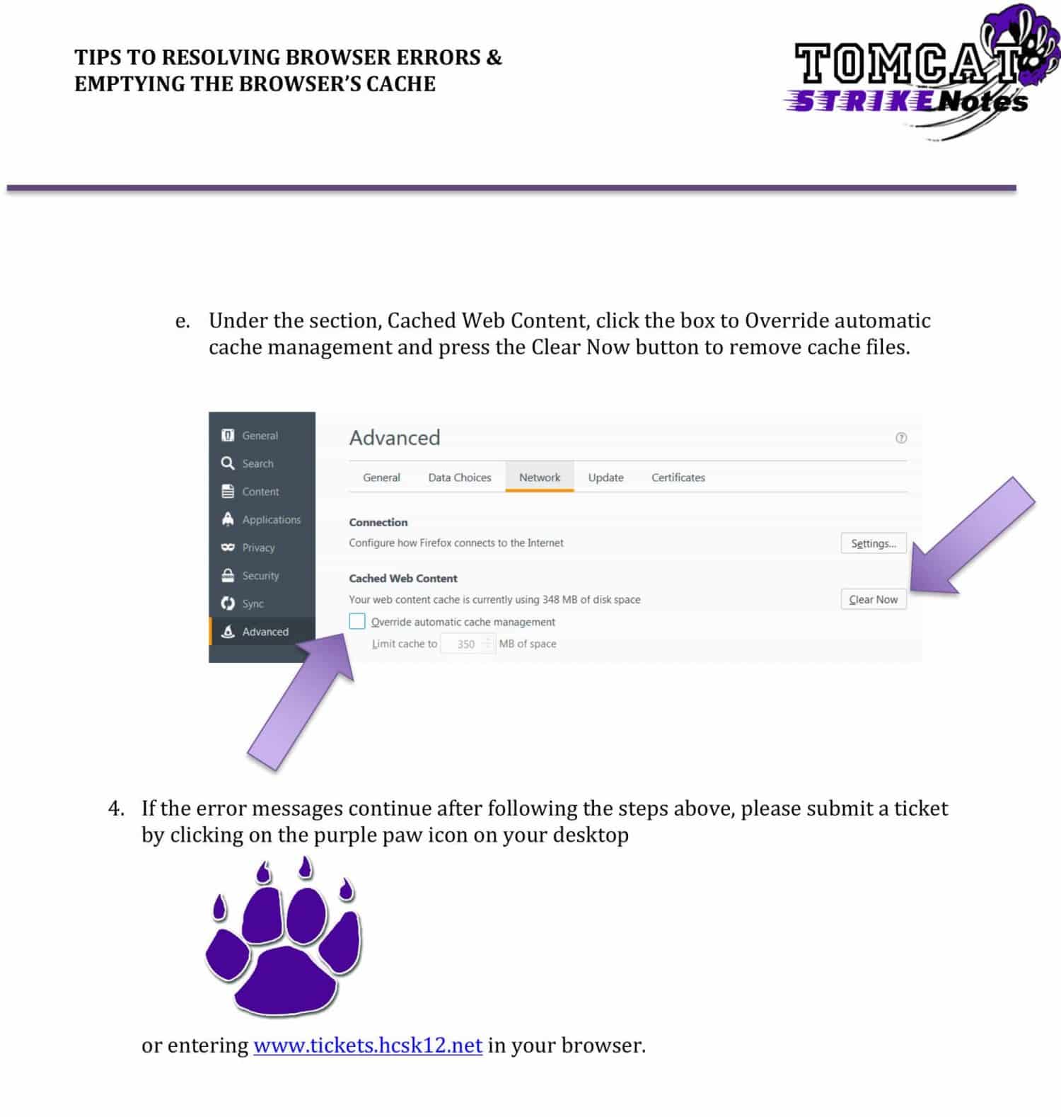 Microsoft Word - Browser Errors-Tips & Emptying Cache.docx