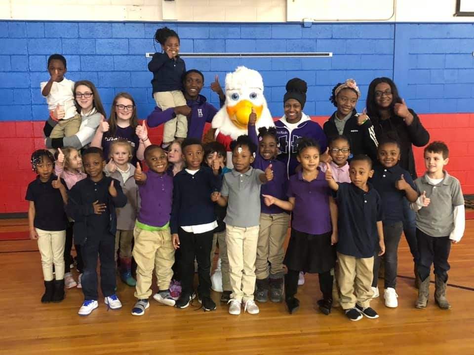 Elementary Visit from Eddie the Eagle | Haywood County Schools