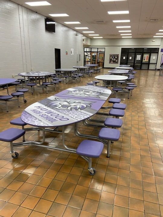 New cafeteria tables at two HCS schools